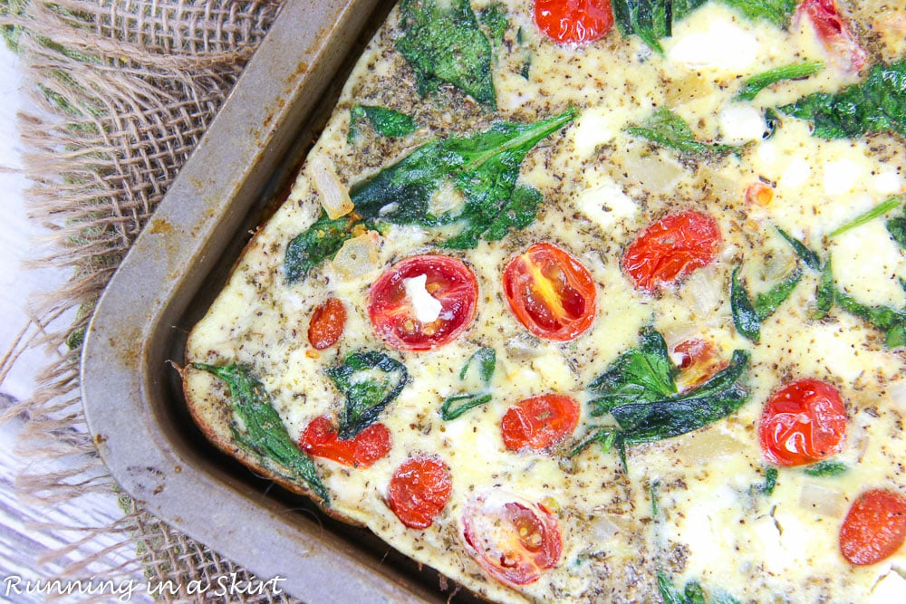 Healthy Vegetable Sheet Pan Frittata recipe