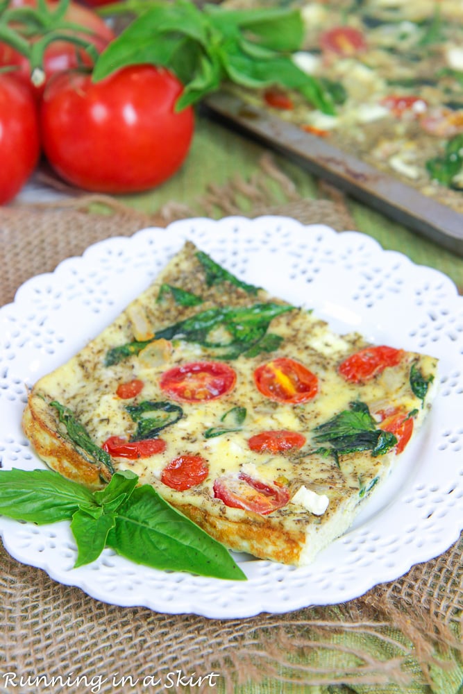 Healthy Vegetable Sheet Pan Frittata recipe