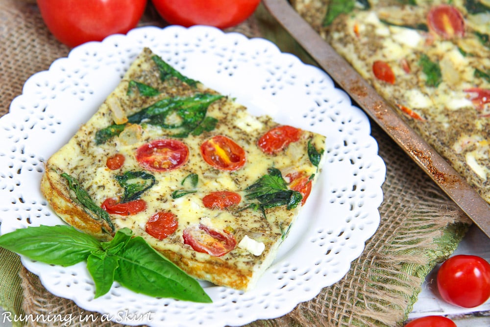 Healthy Vegetable Sheet Pan Frittata recipe