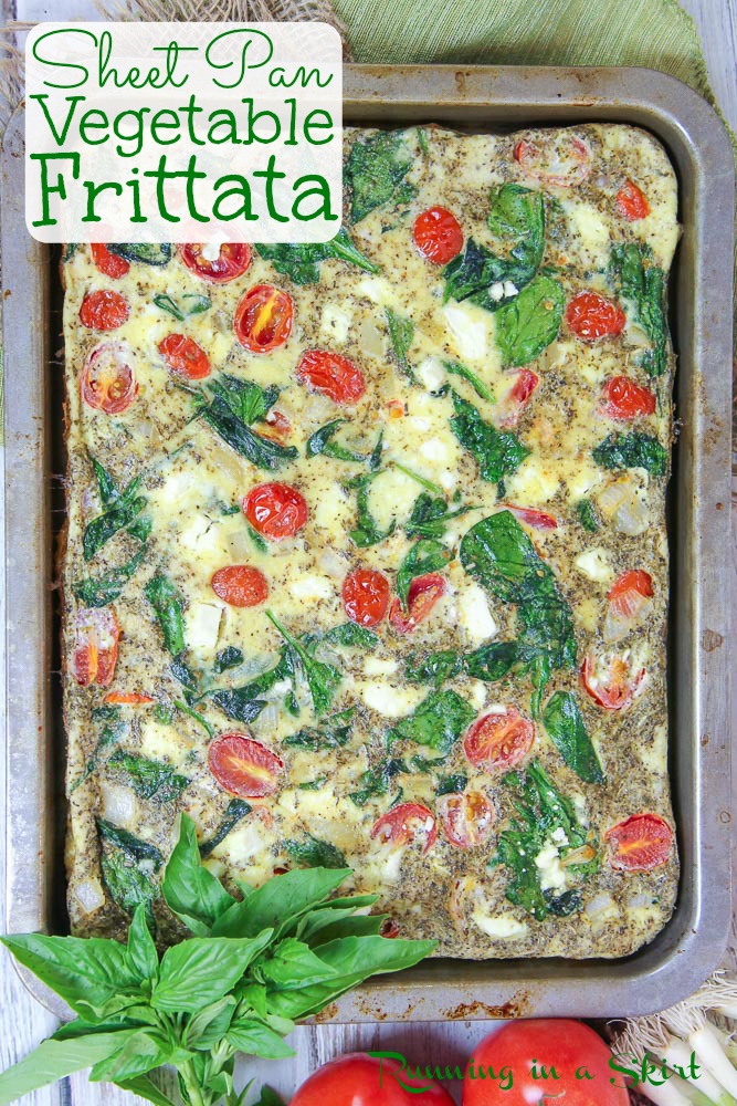 Healthy Vegetable Sheet Pan Frittata recipe