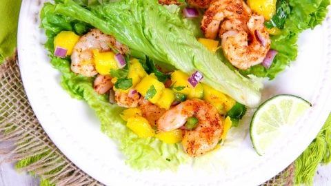 Lettuce Wrap Shrimp Tacos recipe