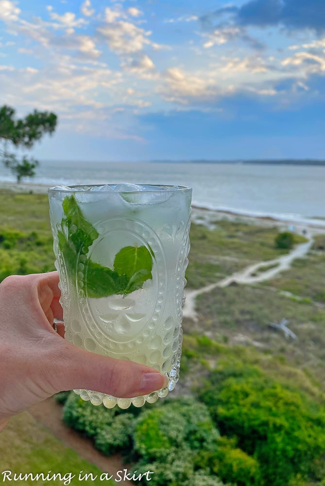 Mojito and the beach.