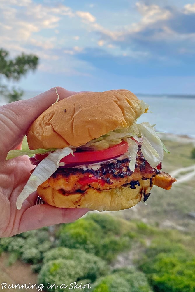 Marley's Shrimp and Burger shack shrimp burger