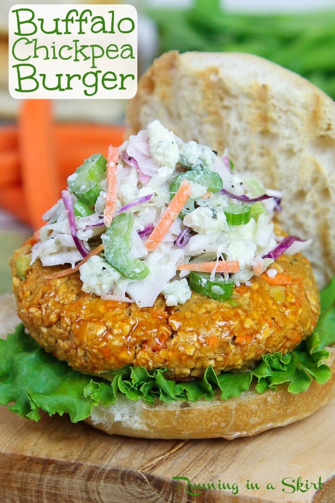 Buffalo Chickpea Burger