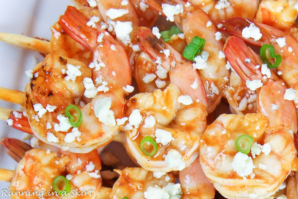 Close up of Buffalo Shrimp.