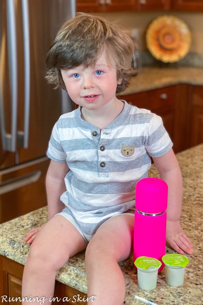 Toddler with Vejo Blender