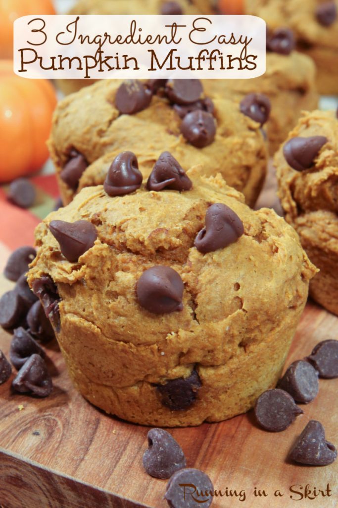 3 Ingredient Pumpkin Muffins Pinterest Pin
