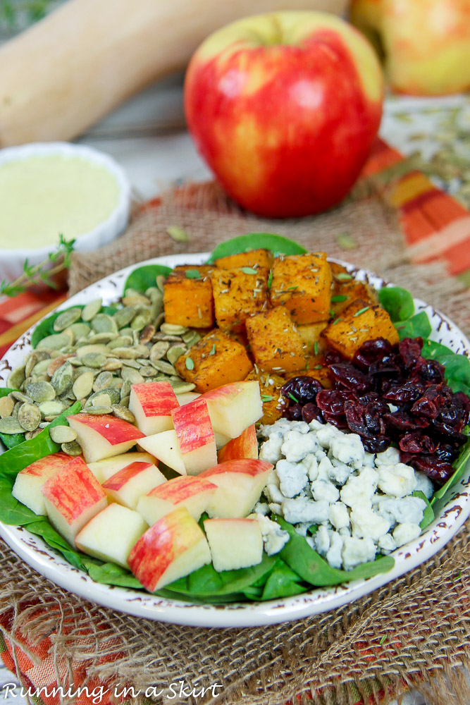 Fall Harvest Salad finished product.