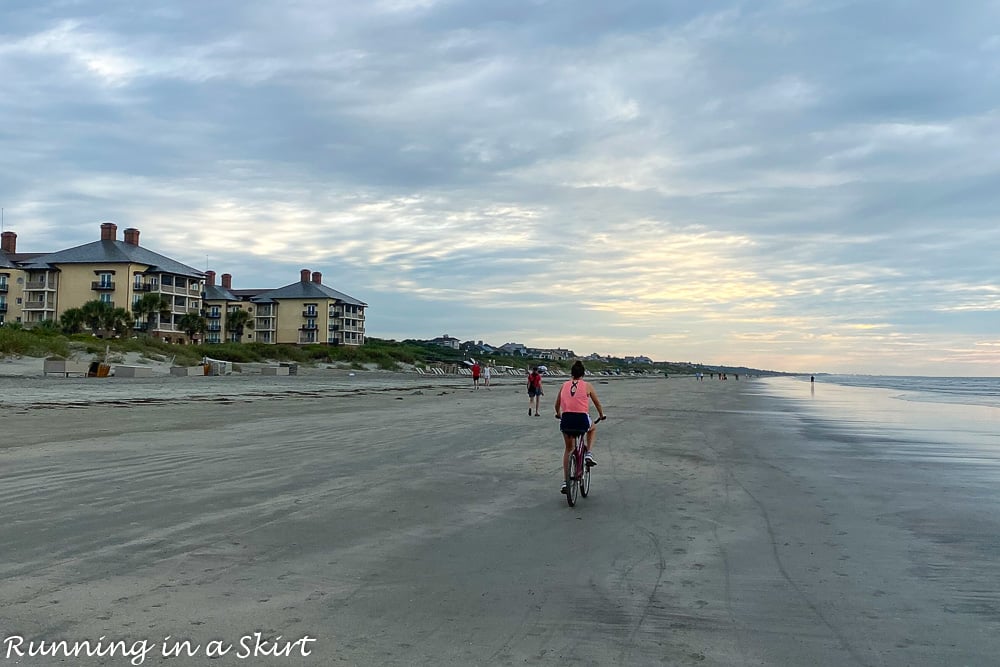 Biking on Kiawah Island.