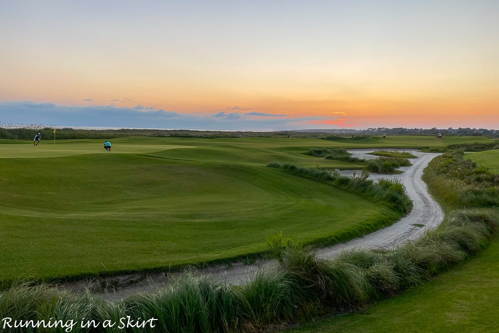 Sunset over The Ocean Course.