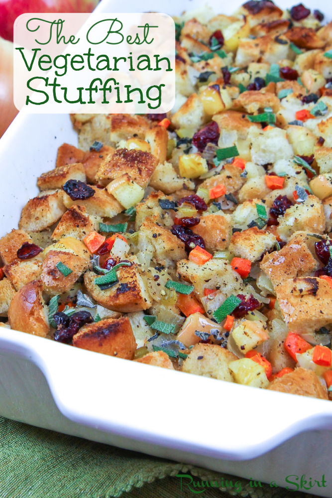 Vegetarian Stuffing recipe Pinterest Pin