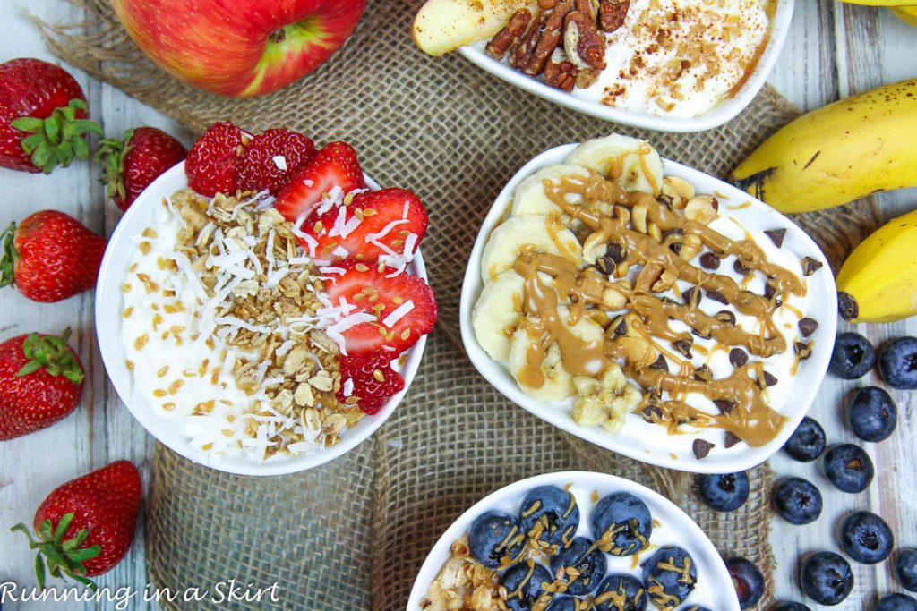 Greek yogurt dessert bowl ideas