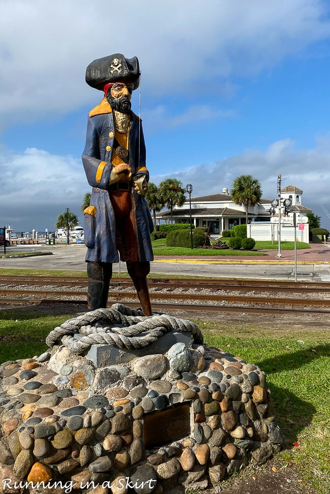 Pirate statue in Downtown Fernandina.