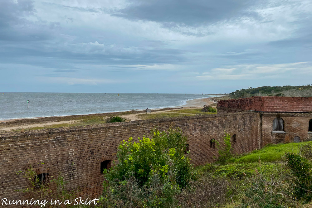 Sea view at Fort Clinch.