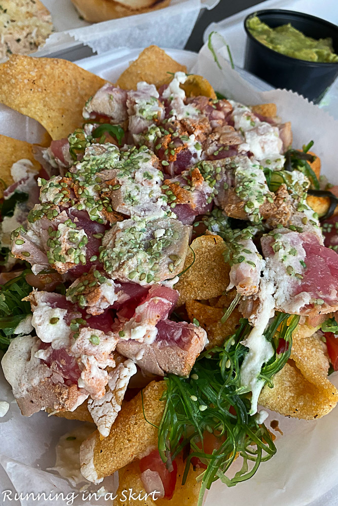 Tuna Nachos from The Salty Pelican