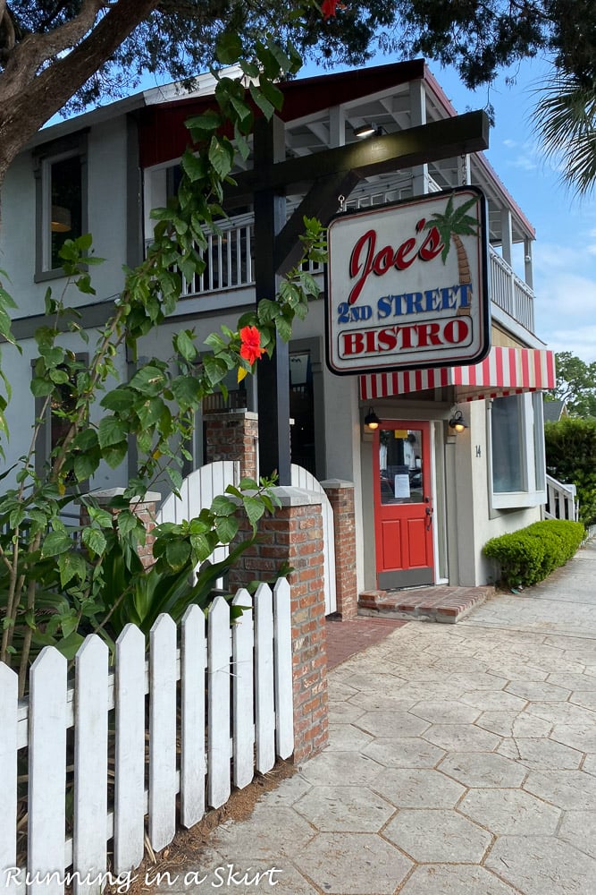 One of Amelia Island Restaurants - Exterior of Joe's 2nd Street Bistro