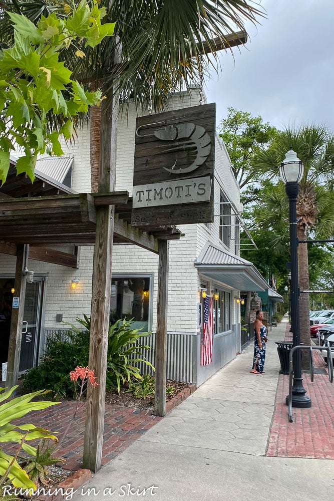 Amelia Island Restaurants - Timoti's outside