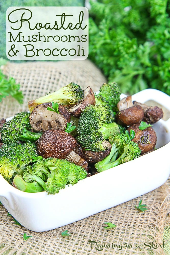 Roasted Mushrooms and Broccoli