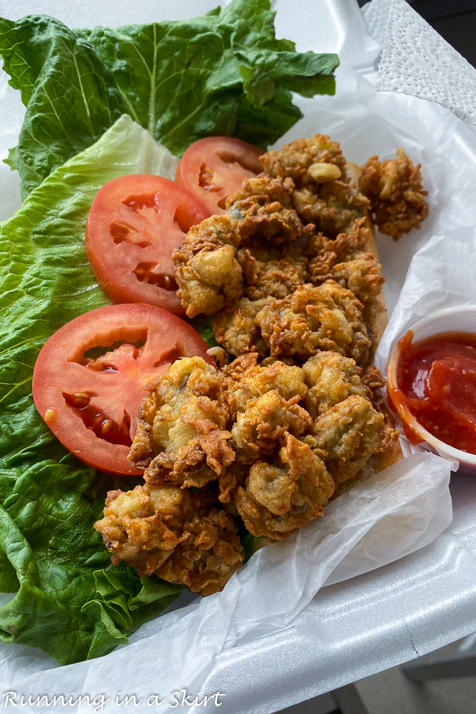 Shuckers oyster po boy