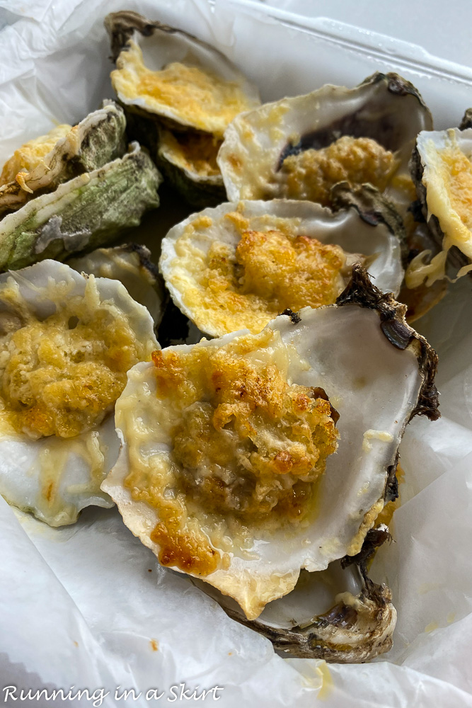 Shuckers chargrilled oysters