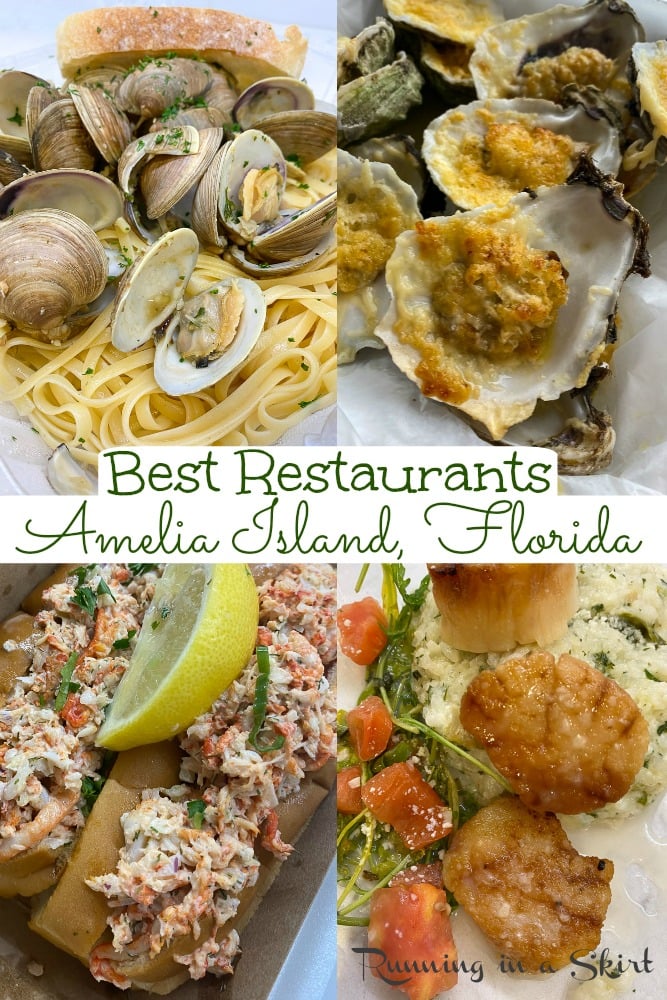 Best Amelia Island Restaurants - best places to eat on Amelia Island Florida and Fernandina Beach Florida. Including great seafood, fine dining, Italian, breakfast, beach eats and takeout options. A foodies guide to island eats! / Running in a Skirt #florida #floridatravel #ameliaisland #travelblogger via @juliewunder