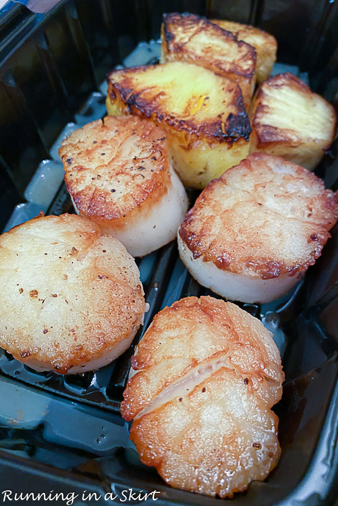 Scallops from Sweet Melissa's on Sanibel Island, Florida.