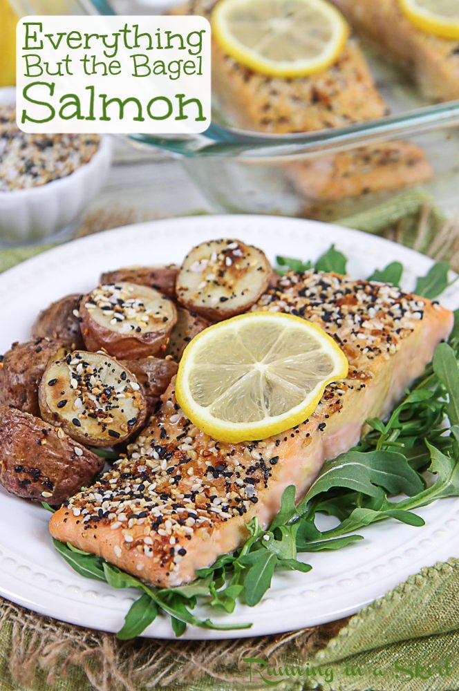 Everything But the Bagel Salmon pinterest pin.