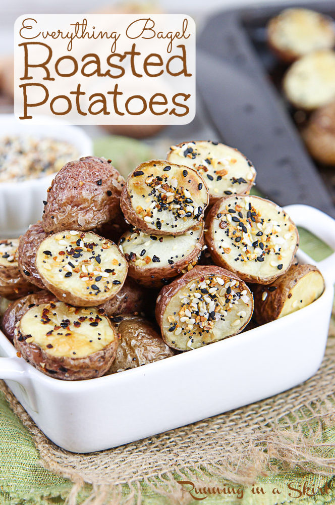 Everything But the Bagel Roasted Potatoes pinterest pin.