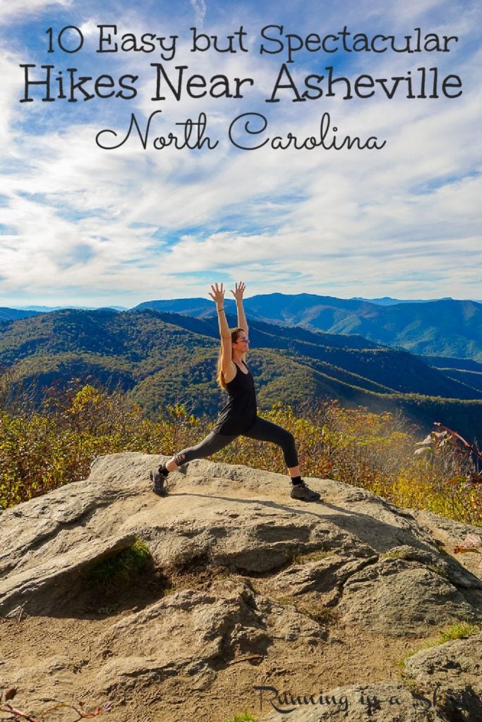 10 Best Hikes near Asheville NC pinterest pin.