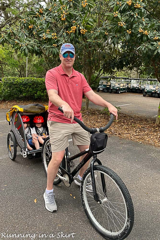 Biking in Amelia Island Plantation.