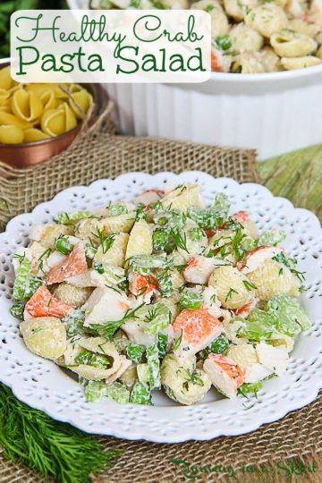 Crab Pasta Salad - Healthy & Easy « Running in a Skirt