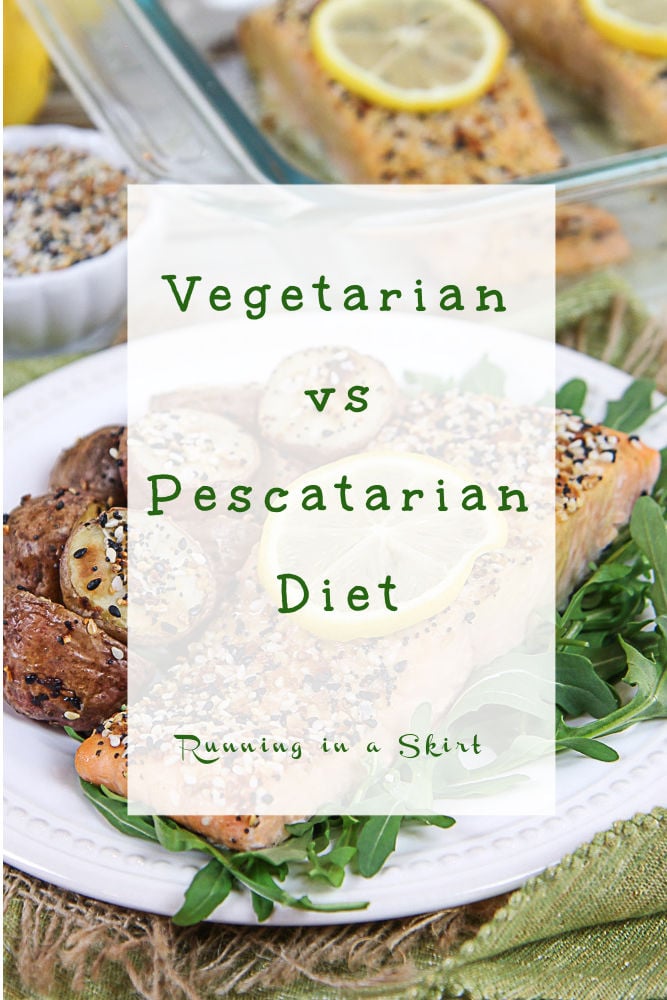 Pescatarian vs Vegetarian Diet pinterest pin