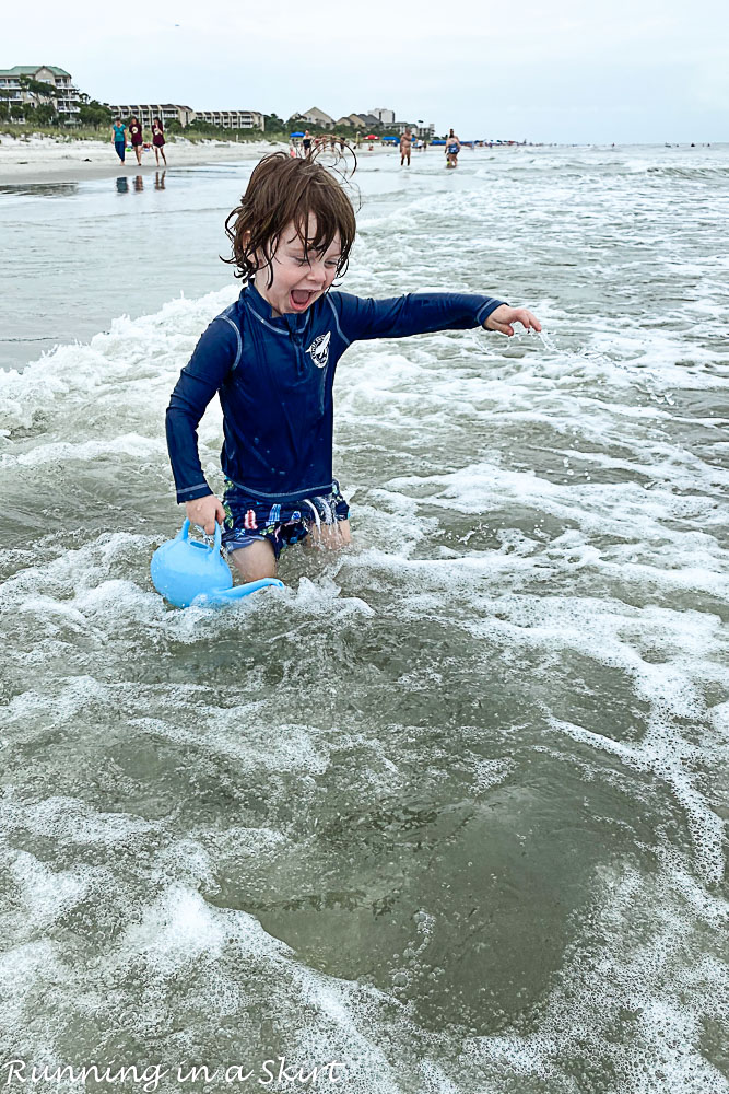 Hilton Head Toddler on Beach