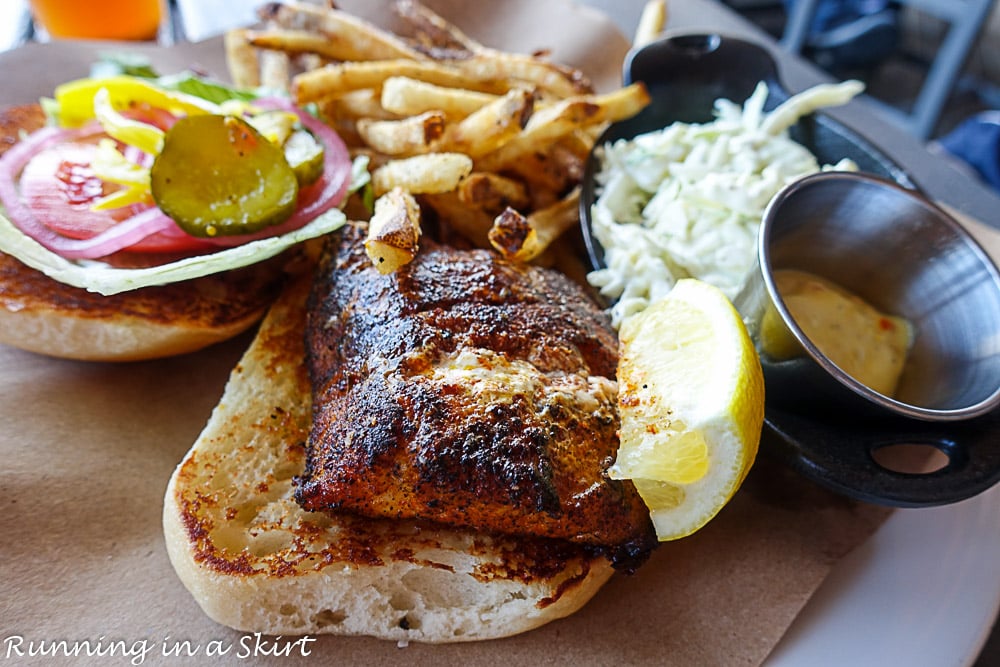 Boshamps in Destin FL Blackened Fish Sandwich