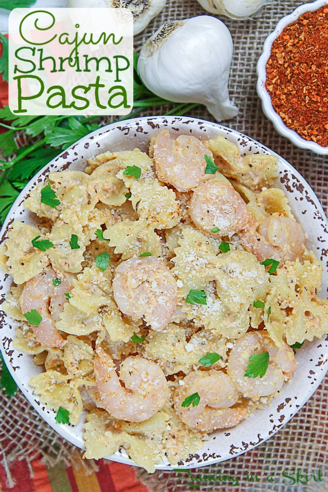 Cajun Shrimp Pasta Recipe Pinterest Pin