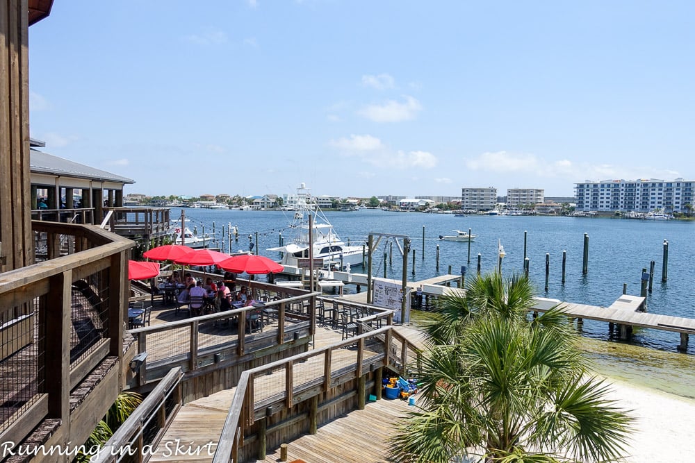 View from Boshamps restaurant in Destin FL.