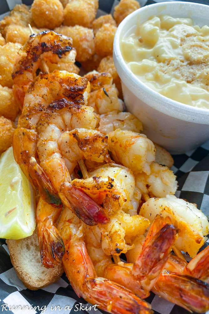 Best St. Simons Island Restaurants - Porch Nashville Style shrimp