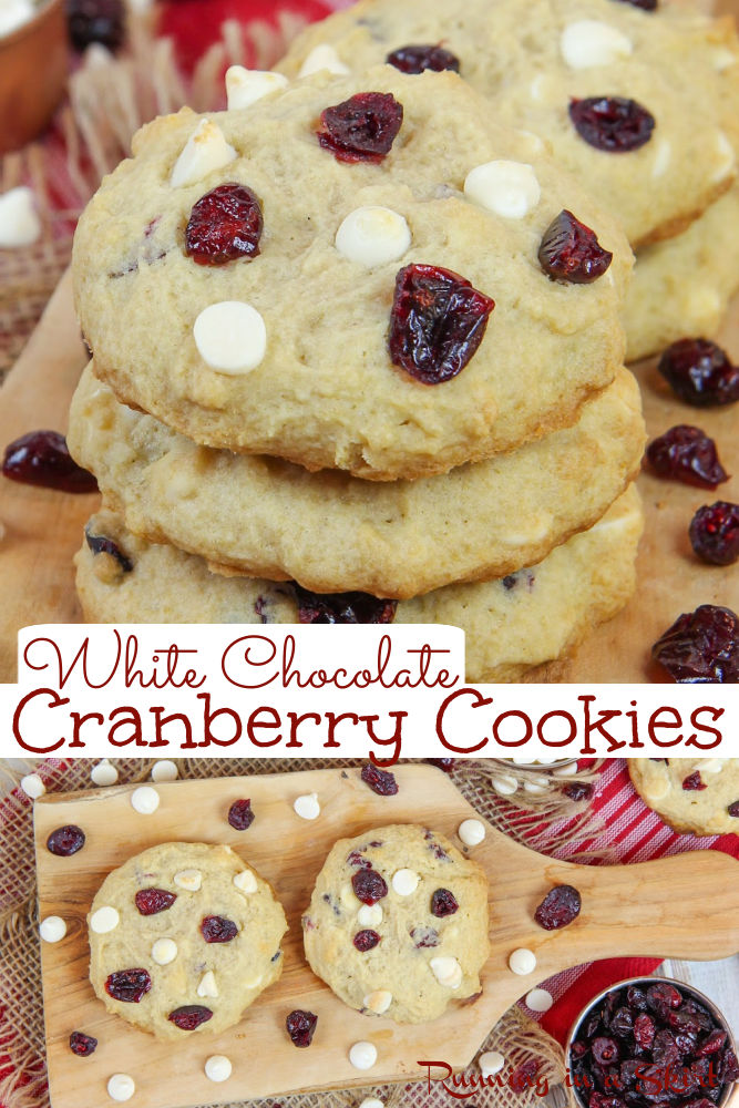 White Chocolate Cranberry Cookies via @juliewunder