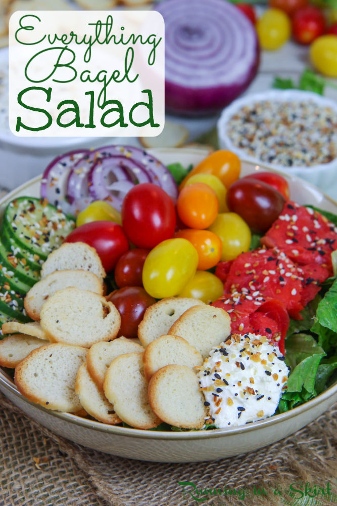 Everything Bagel Salad Pinterest Pin