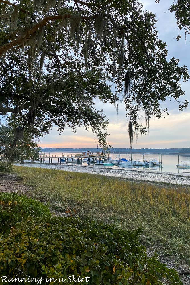 Sunset at Skull Creek Boathouse