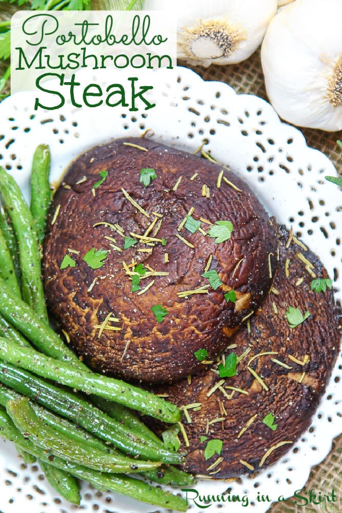 Portobello Mushroom Steak Pinterest Pin