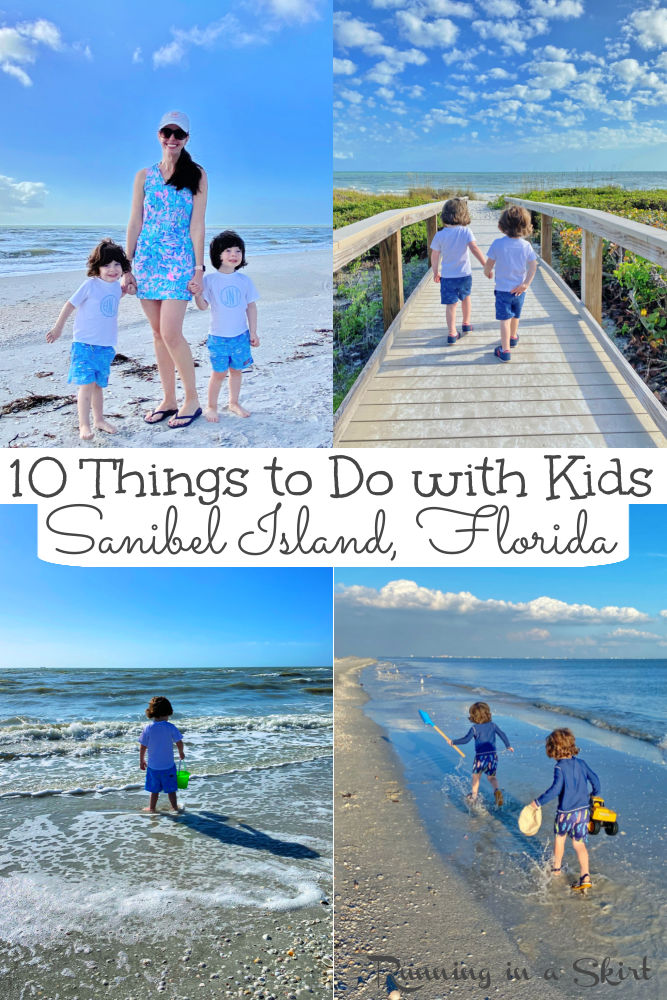 Sanibel Island, Florida - Top Things to Do with Kids and Families on Sanibel and Captiva. Includes places to explore- beaches, shelling, Ding Darling Wildlife Refuge, Shell Museum, and Lighthouse, kid-friendly restaurants, and where to stay. Add this dream destination to your Florida buckets lists. / Running in a Skirt #travelblogger #sanibel #floridatravel #sanibelisland via @juliewunder
