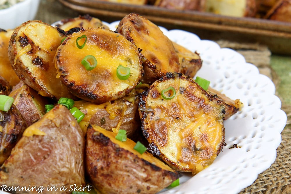 Close up of Cheesy Ranch Potatoes.