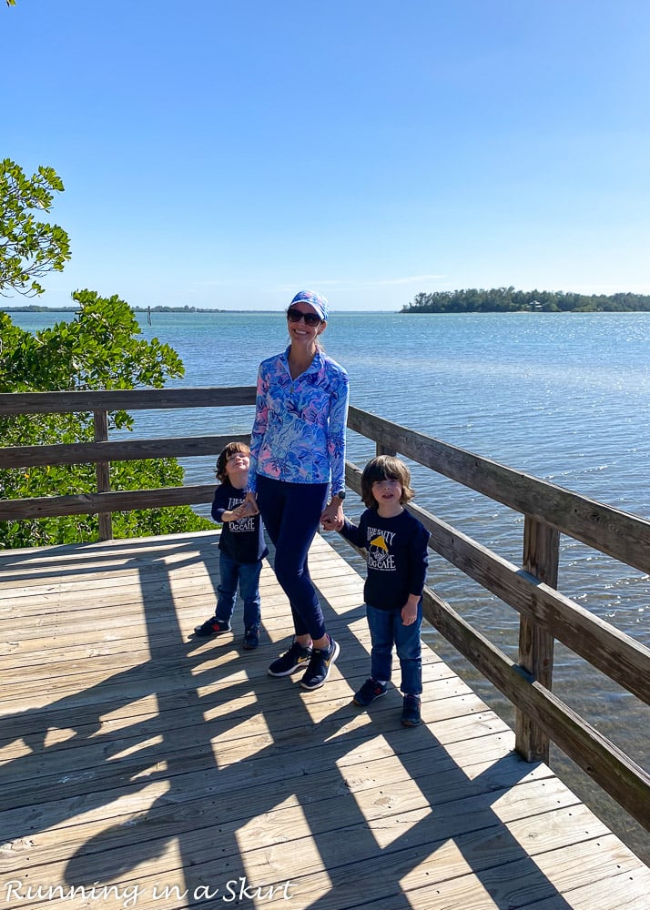 Things to Do Anna Maria Island - toddler at Bay Walk