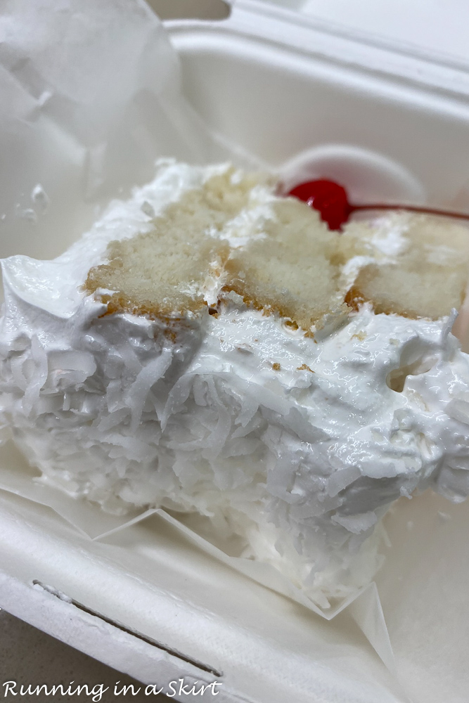 Best Anna Maria Island Restaurants Coconut Cake from the Beach House