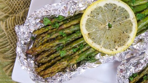 Grilled Asparagus in Foil