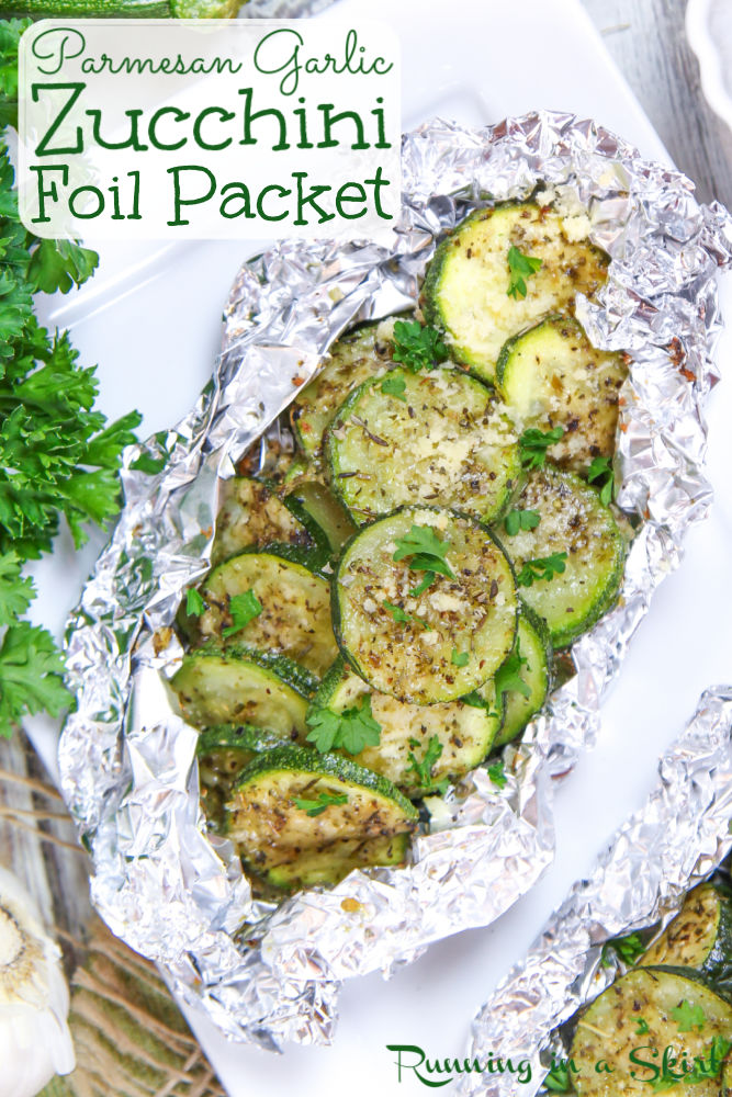 Zucchini on the Grill in Foil Pinterest Pin