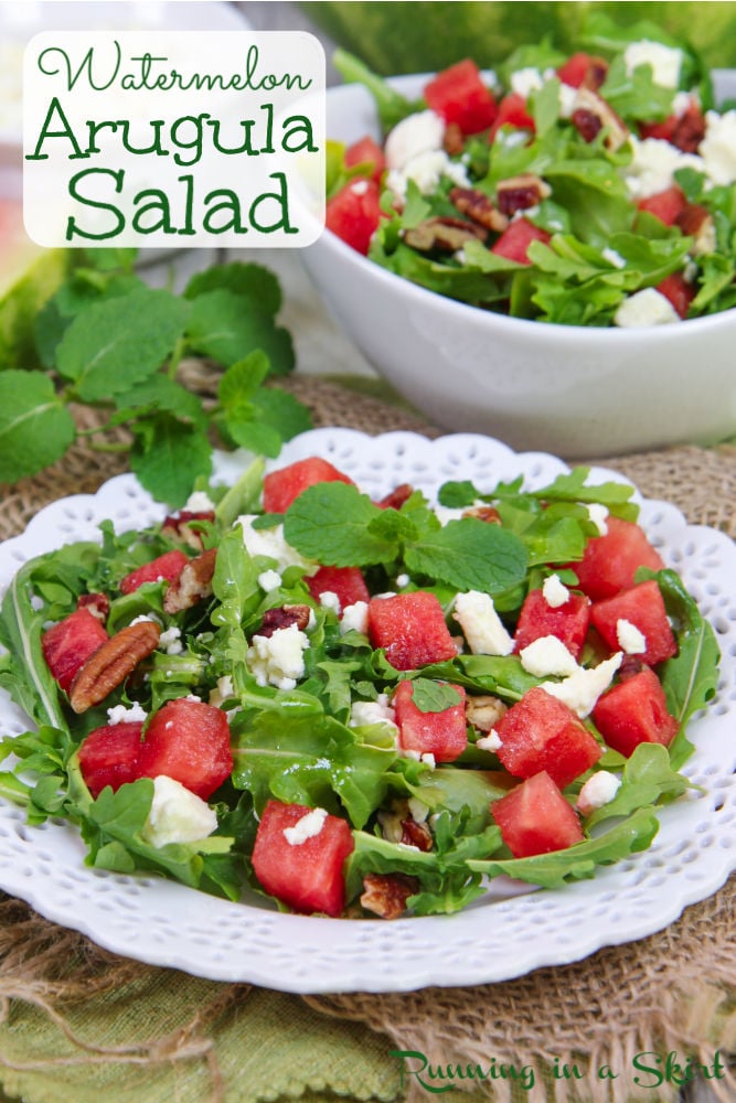 Watermelon Arugula Salad Pinterest Pin