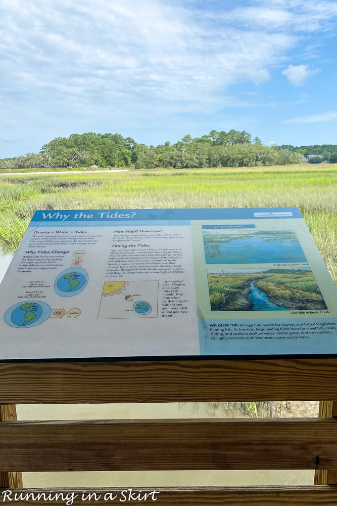 Coastal Discovery Museum Hilton Head educational panel on tides.