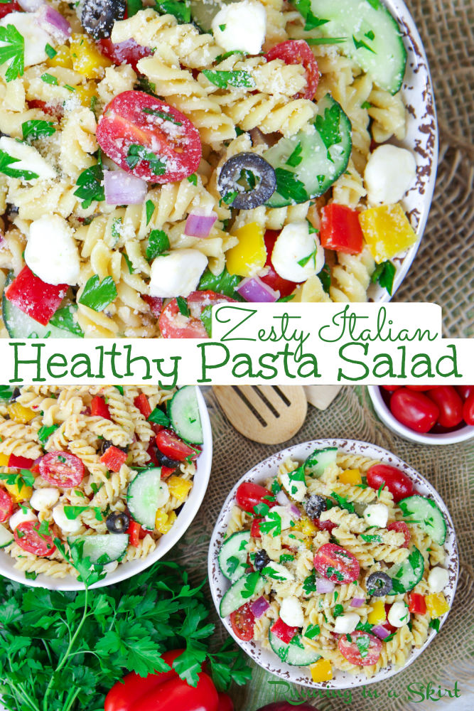 Zesty Italian Pasta Salad via @juliewunder